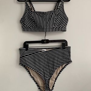 Never Worn! Target Striped Swimsuit